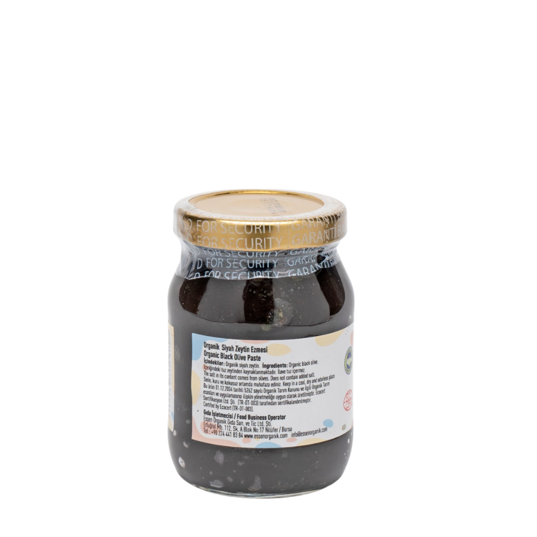 Organik Siyah Zeytin Ezmesi (ilave tuz içermez)