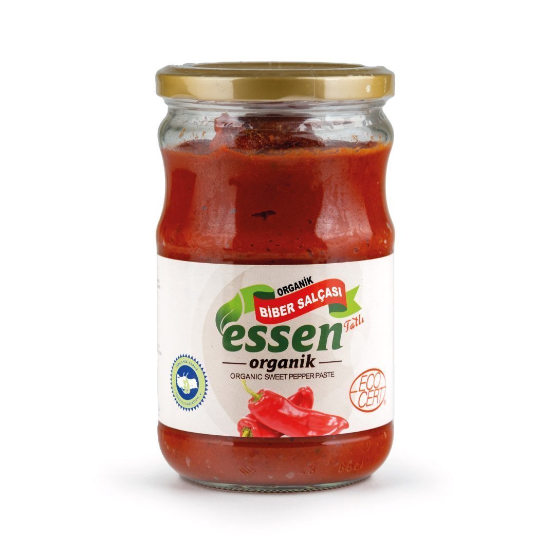 Organik Tatlı Biber Salça (TUZSUZ) 610 GR