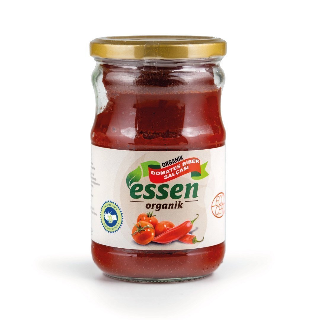 Organik Domates-Biber Karışık Salça (TUZSUZ) 650GR