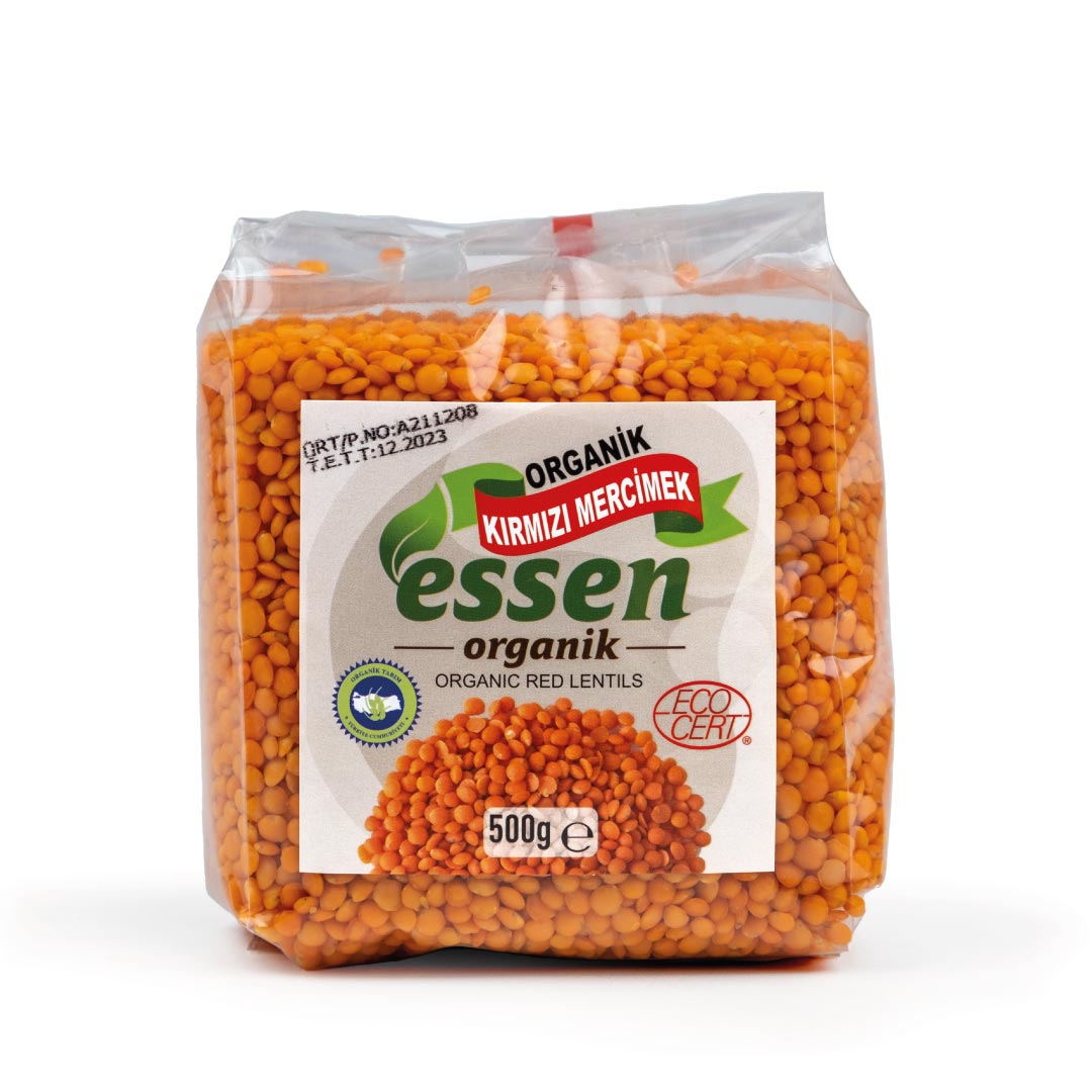 Organik Kırmızı Mercimek 500 Gr