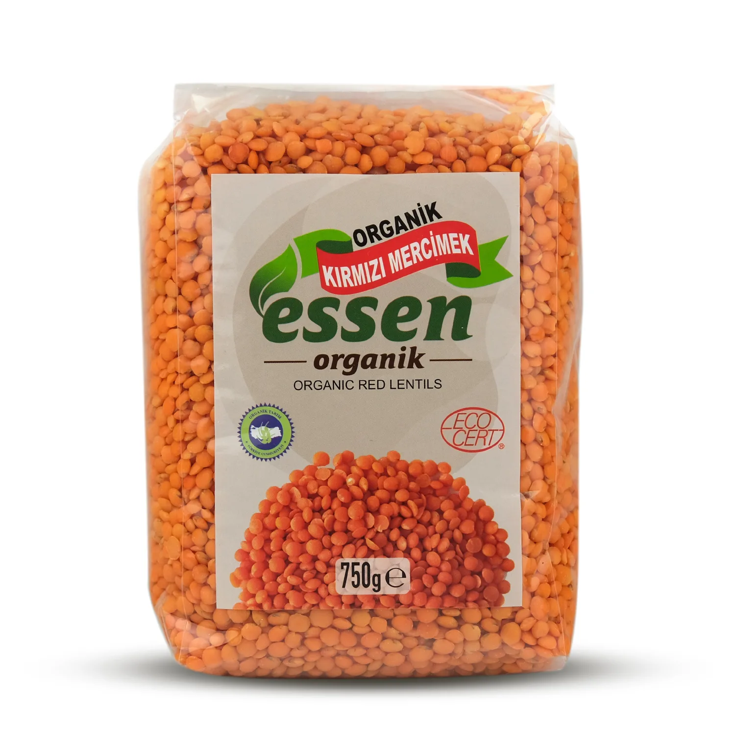Organik Kırmızı Mercimek 750 Gr