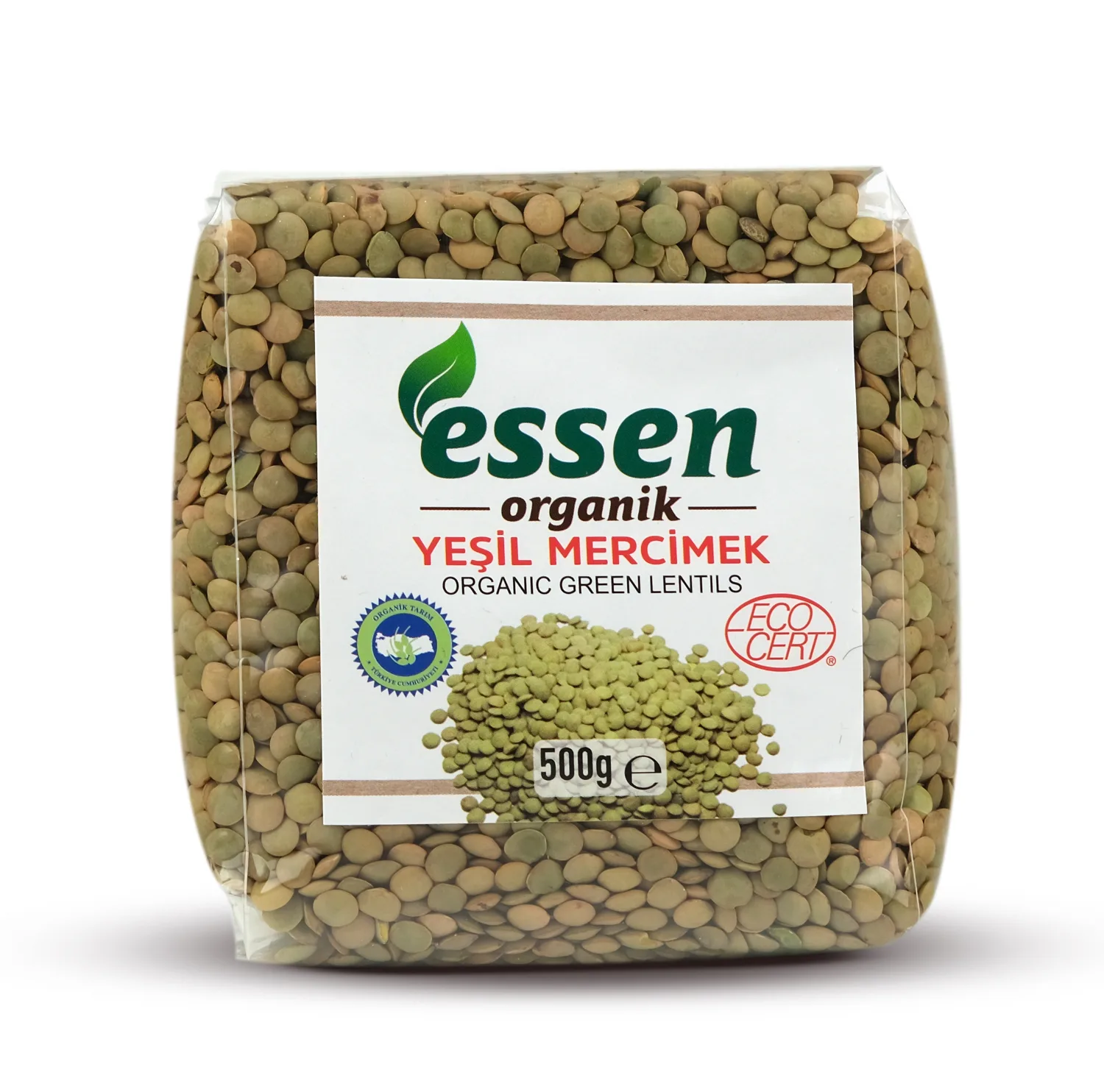 Organik Yeşil Mercimek 500 Gr