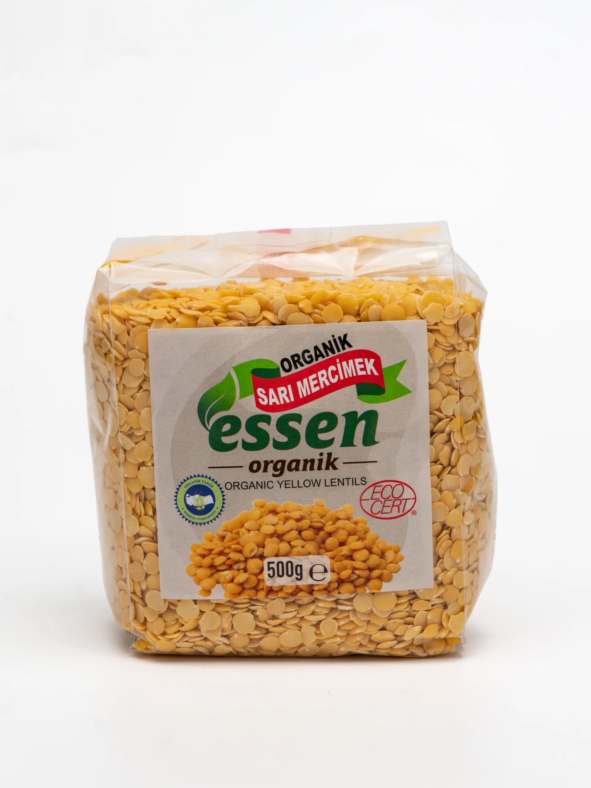 Organik Sarı Mercimek 500 Gr