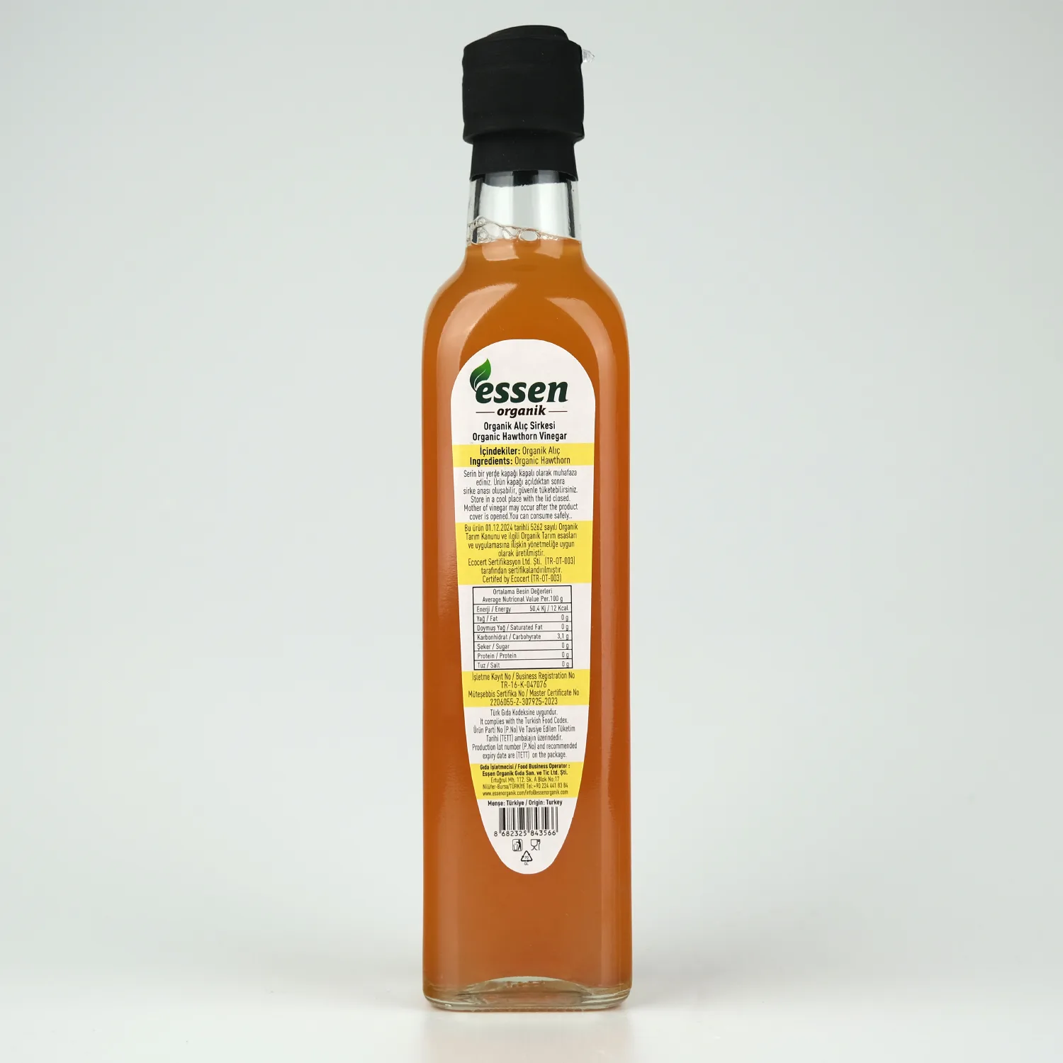 Organik Alıç Sirkesi 500 ml